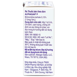 Thuốc nhỏ mắt Alphagan P Allergan điều trị tăng nhãn áp (5ml)