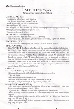 Thuốc Alputine 80mg Arlico hỗ trợ điều trị nhiễm khuẩn hô hấp, viêm mũi dị ứng (6 vỉ x 10 viên)