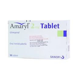 Thuốc Amaryl 2mg Sanofi điều trị bệnh đái tháo đường (3 vỉ x 10 viên)