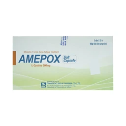 Thuốc Amepox 500mg DongKoo điều trị sạm da do tàn nhang, nám da (20 vỉ x 5 viên)