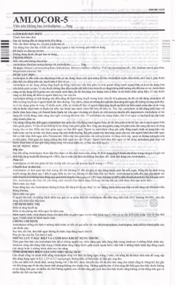 Thuốc Amlocor-5 Torrent điều trị tăng huyết áp, đau thắt ngực (3 vỉ x 10 viên)