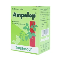 Thuốc Ampelop 625mg Traphaco điều trị viêm loét dạ dày, hành tá tràng (9 vỉ x 10 viên)