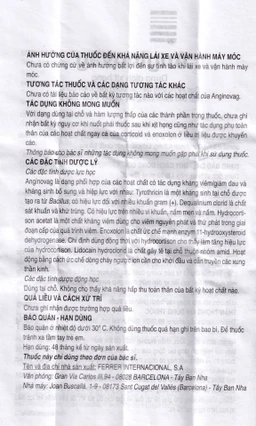 Dung dịch xịt họng Anginovag Ferrer hỗ trợ điều trị các bệnh lý ở miệng, họng (10ml)