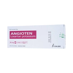 Thuốc Angioten 50mg Kalbe điều trị tăng huyết áp (3 vỉ x 10 viên)