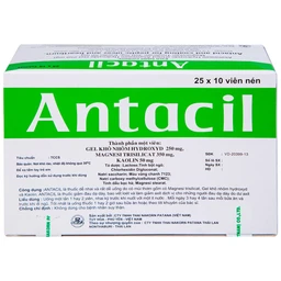 Thuốc Antacil 250mg Thai Nakorn Patana điều trị bệnh loét dạ dày, tá tràng (25 vỉ x 10 viên)