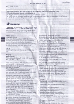 Dung dịch uống Aquadetrim Vitamin D3 Medana phòng ngừa còi xương, loãng xương (10ml)