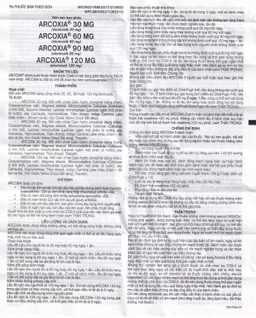 Thuốc Arcoxia 90mg MSD điều trị thoái hoá khớp, viêm khớp dạng thấp (3 vỉ x 10 viên)