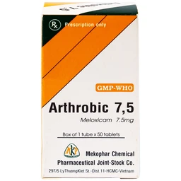 Thuốc Arthrobic 7.5 Mekophar điều trị viêm đau xương khớp, viêm khớp dạng thấp (50 viên)