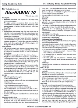 Thuốc AtorHasan 10mg Hasan điều trị tăng lipid huyết (3 vỉ x 10 viên)