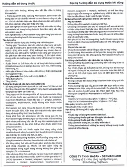 Thuốc AtorHasan 10mg Hasan điều trị tăng lipid huyết (3 vỉ x 10 viên)