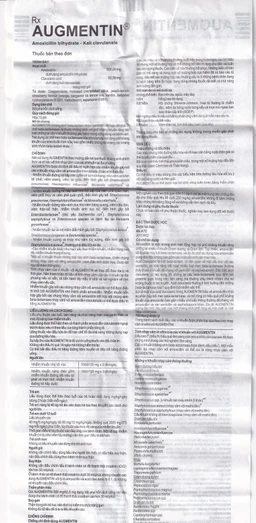 Bột Augmentin 500mg/62.5mg GSK điều trị nhiễm khuẩn (12 gói)