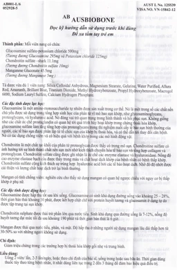 Thuốc Ausbiobone Biopharm điều trị triệu chứng thoái hóa khớp gối nhẹ và trung bình (60 viên)