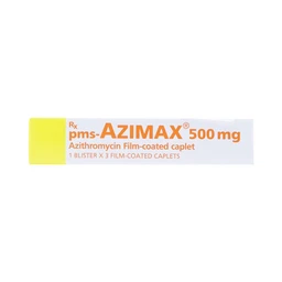 Thuốc Pms-Azimax 500mg Imexpharm điều trị nhiễm trùng (1 vỉ x 3 viên)
