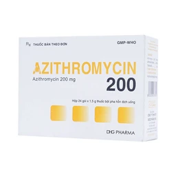 Bột Azithromycin 200 DHG điều trị nhiễm khuẩn (24 gói)