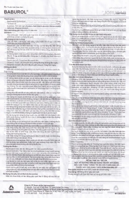 Thuốc Baburol Agimexpharm điều trị hen phế quản, viêm phế quản (3 vỉ x 10 viên)