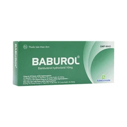 Thuốc Baburol Agimexpharm điều trị hen phế quản, viêm phế quản (3 vỉ x 10 viên)