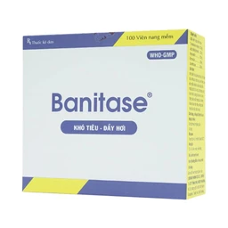 Thuốc Banitase Phil Inter điều trị khó tiêu đầy hơi (20 vỉ x 5 viên)