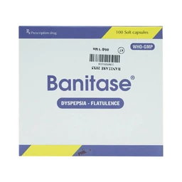 Thuốc Banitase Phil Inter điều trị khó tiêu đầy hơi (20 vỉ x 5 viên)