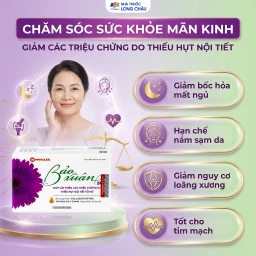 Viên giúp bổ sung nội tiết tố nữ estrogen Bảo Xuân 50+ Nam Dược (3 vỉ x 10 viên) 4