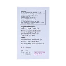 Hỗn dịch Barudon Susp Clesstra giảm đau nhanh trong viêm dạ dày, loét dạ dày - tá tràng (20 gói x 10ml)