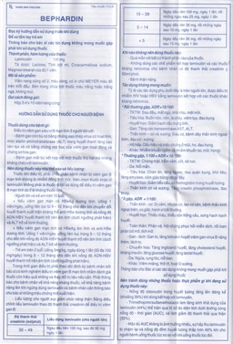 Thuốc Bephardine 100mg điều trị viêm gan siêu vi B mạn tính (3 vỉ x 10 viên)