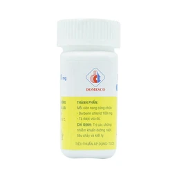Thuốc Berberin 100mg Domesco điều trị nhiễm khuẩn đường ruột, tiêu chảy, kiết lỵ (100 viên)