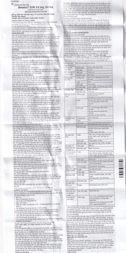 Thuốc Betaloc Zok 50mg AstraZeneca điều trị tăng huyết áp (2 vỉ x 14 viên)