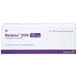 Thuốc Betaloc Zok 50mg AstraZeneca điều trị tăng huyết áp (2 vỉ x 14 viên)