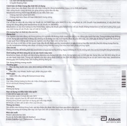 Thuốc Betaserc 24mg Abbott điều trị hội chứng Meniere (5 vỉ x 10 viên)