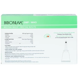 Gel dùng đường trực tràng Bibonlax Baby Hanoi Pharma điều trị táo bón (10 ống x 5g)