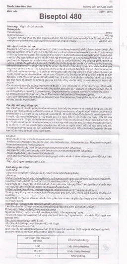 Thuốc Biseptol Pharbaco điều trị nhiễm khuẩn do các vi khuẩn nhạy cảm (1 vỉ x 20 viên)