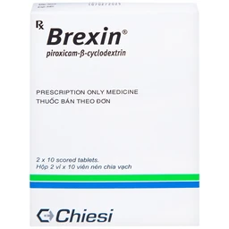 Thuốc Brexin Chiesi giảm các triệu chứng do viêm xương khớp (2 vỉ x 10 viên)