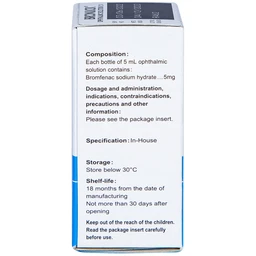 Thuốc nhỏ mắt Bronuck Senju Pharm điều trị viêm bờ mi, viêm kết mạc, viêm củng mạc (5ml)