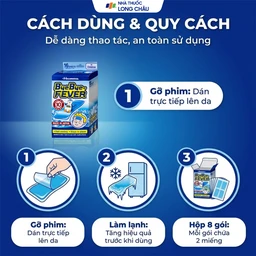 Miếng dán hạ sốt ByeBye Fever For Children dùng cho trẻ trên 2 tuổi (8 gói x 2 miếng) 5