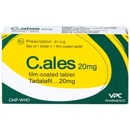 Thuốc C.ales 20mg Pharimexco điều trị rối loạn cương dương (1 viên)