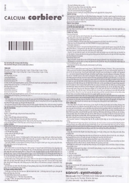 Dung dịch uống Calcium Corbière Sanofi điều trị thiếu canxi, loãng xương (3 vỉ x 10 ống x 10ml)