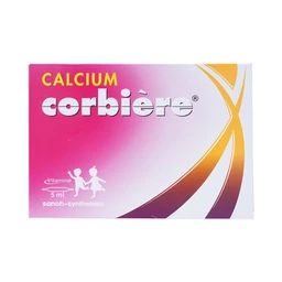 Dung dịch uống Calcium Corbière Sanofi điều trị thiếu canxi, loãng xương (3 vỉ x 10 ống x 5ml)