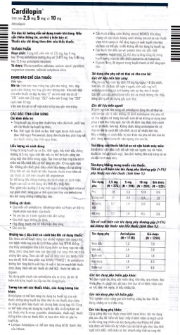 Thuốc Cardilopin 5mg Egis Pharma điều trị tăng huyết áp, đau thắt ngực (3 vỉ x 10 viên)