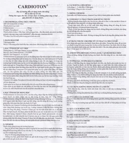 Thuốc Cardioton Lipa Pharmaceuticals điều trị suy tim, tăng huyết áp, thiếu máu cơ tim (3 vỉ x 10 viên) 