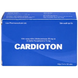 Thuốc Cardioton Lipa Pharmaceuticals điều trị suy tim, tăng huyết áp, thiếu máu cơ tim (3 vỉ x 10 viên) 