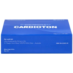 Thuốc Cardioton Lipa Pharmaceuticals điều trị suy tim, tăng huyết áp, thiếu máu cơ tim (3 vỉ x 10 viên) 