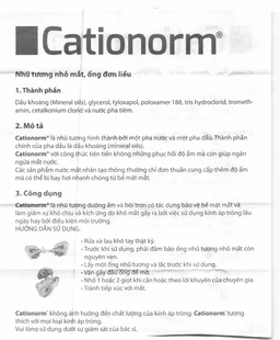 Nhũ tương nhỏ mắt Cationorm Santen dưỡng ẩm, bôi trơn, bảo vệ bề mặt mắt (30 ống x 0,4ml) 