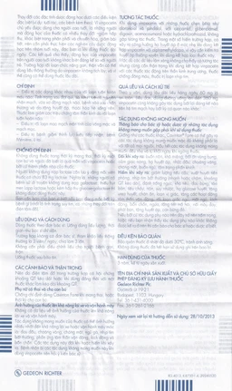 Thuốc Cavinton Forte 10mg Gedeon điều trị rối loạn tuần hoàn máu não (2 vỉ x 15 viên)