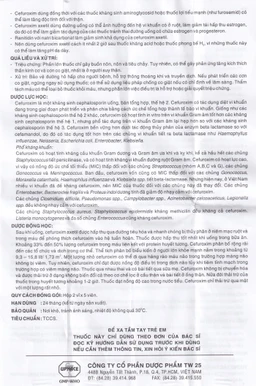 Thuốc Cezirnate 500mg Uphace điều trị nhiễm khuẩn thể nhẹ đến vừa ở đường hô hấp (2 vỉ x 5 viên)