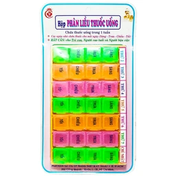 Hộp phân liều thuốc dùng trong 1 tuần (7 hộp dài)