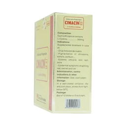 Thuốc Cimacin Phil hỗ trợ điều trị viêm da, sạm da (12 vỉ x 5 viên)