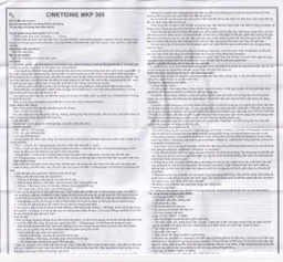 Thuốc Cimetidine MKP 300mg Mekophar điều trị ngắn hạn loét dạ dày, tá tràng tiến triển (10 vỉ x 10 viên)