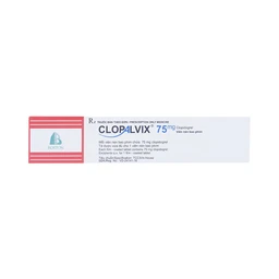Thuốc Clopalvix 75mg Boston phòng ngừa xơ vữa động mạch, nhồi máu cơ tim (5 vỉ x 14 viên)
