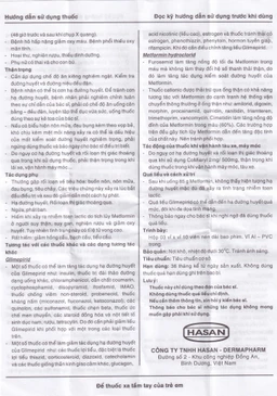 Thuốc CoMiaryl 2mg/500mg Hasan điều trị đái tháo đường típ 2 (3 vỉ x 10 viên)