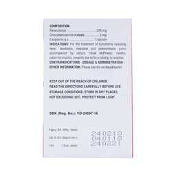 Thuốc Coldacmin Flu DHG điều trị triệu chứng cảm sốt, nhức đầu, đau nhức cơ bắp (10 vỉ x 10 viên)